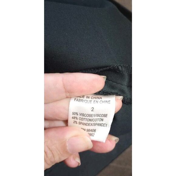 THEORY Maryanka Dress Sz 2 NWT BLACK Cap Sleeve Shift Little black DRESS $315 - Picture 9 of 9